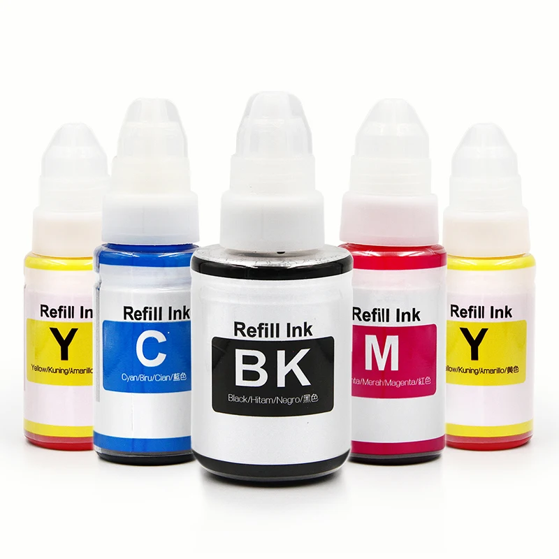 4Colors/Set Desktop Refill Dye Ink For Canon All Inkjet Printer Ink Cartridge And CISS (BK-135ML CMY-70ML Dye Ink)