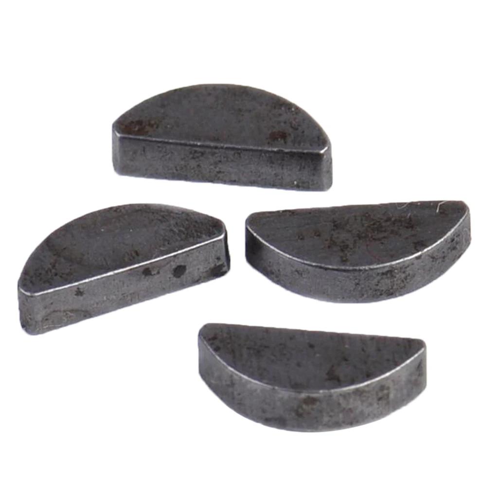 4x Metric Woodruff Key Set 12.5mm x 3mm x 2.5mm (L. x W. x Thickness)