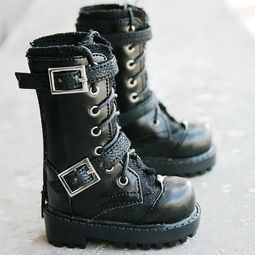 

[wamami] 18# Black 1/3 SD DZ AOD BJD Dollfie PU Leather Boots/Shoes