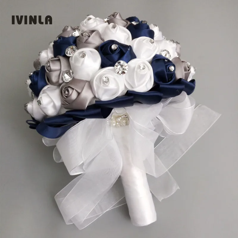 Hot Royal white grey wedding flower bridal bouquets bridal bouquet for wedding