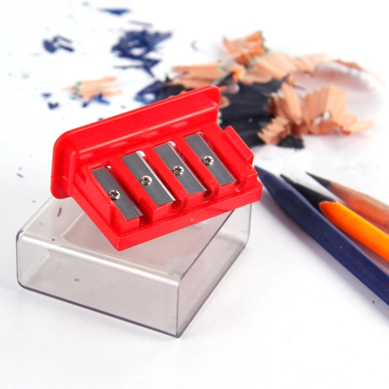 2ชิ้น/ล็อต4หลุม Multifunctional Sharpener ดินสอดินสอและถ่านดินสอ Art Supplies