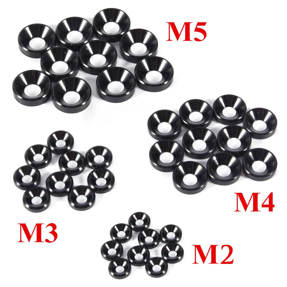 Aluminum Alloy M2 M3 M4 M5 Anodized Countersunk Head Bolt Washers Gasket