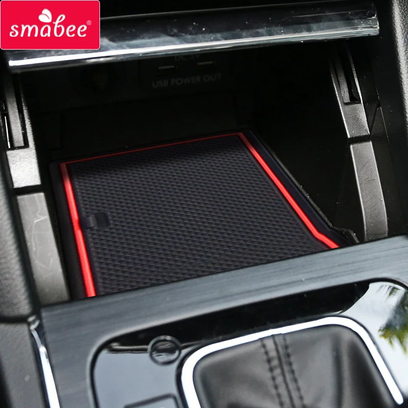 smabee Gate slot pad For SUBARU LEVORG 2016-2018  Interior Door Pad/Cup Dust mats Water Coaster Non-slip