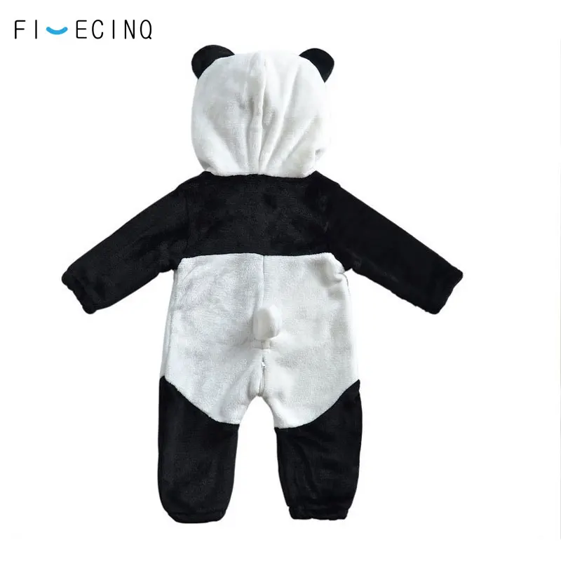 Panda Kigurumis Baby Kinder Kinder Cartoon Tier Cosplay Kostüm Warme Weiche Flanell Phantasie Winter Onesie Niedliche Pyjama Körper Anzug