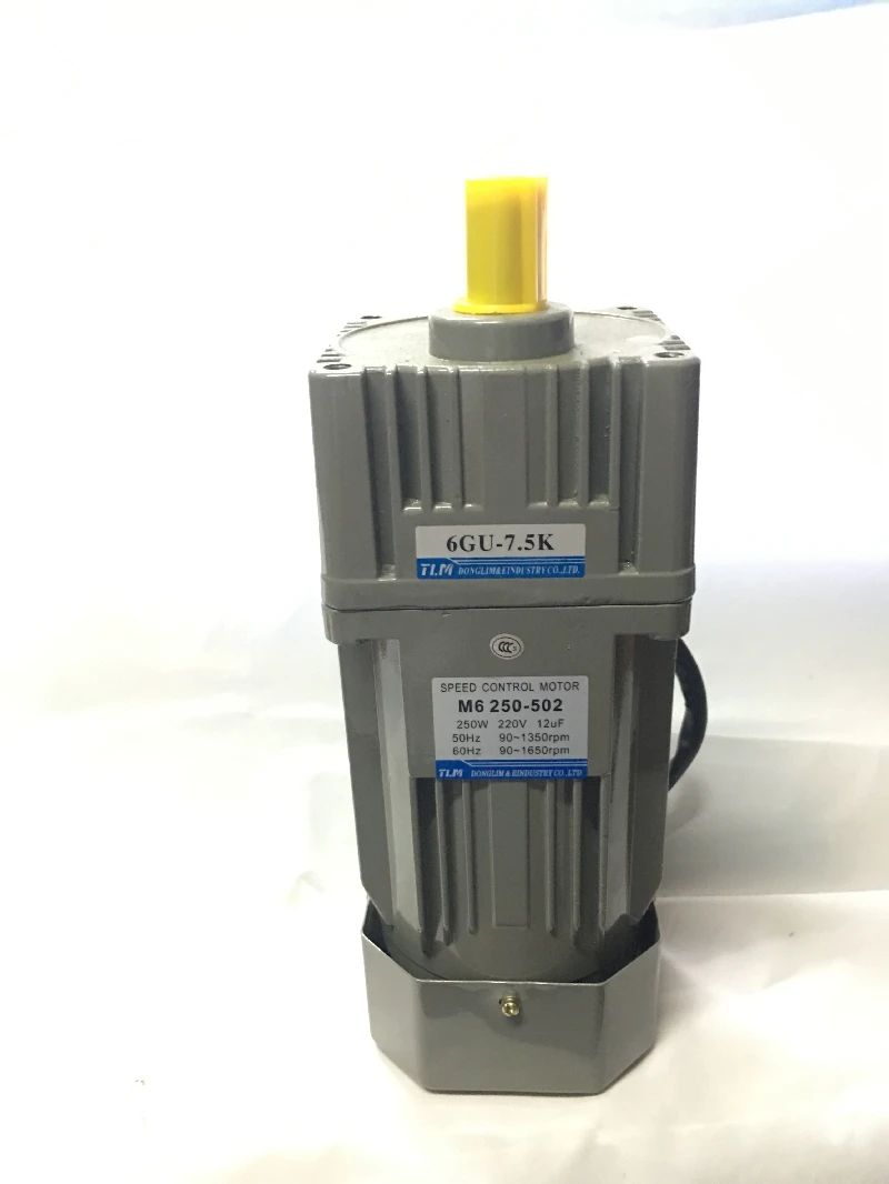 Speed regulating motor gear reduction motor M6 250-502 with gearbox 250W speed regulating motor motor 6GU-3K-180K