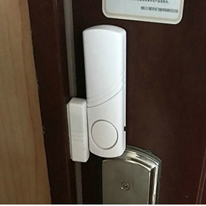 Independent Wood Door Alarm Sensor Window Detector With 90Db Buzzer Burglar Security Alarm System AAA Battery