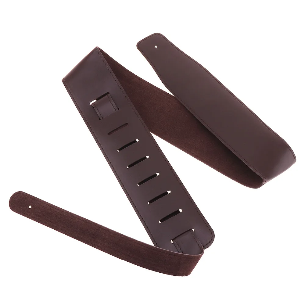 Adjustable Guitar Strap Belt PU Leather Acoustic Folk Electric Bass Guitar Belt Musical Instruments Parts & Accessories