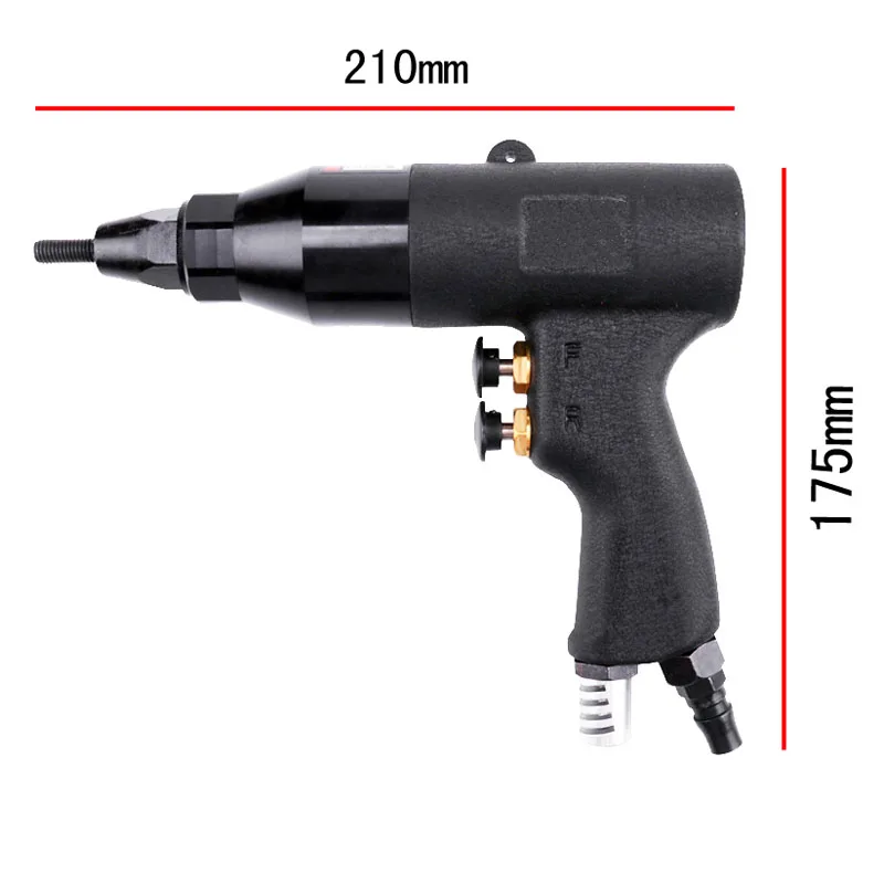 Nova m5/m6/m8 rebitadores pneumáticos puxar setter rebites de ar porca arma ferramenta apenas para porcas de rebite de ferro galvanizado