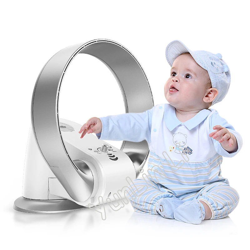 Electric Fan Ceiling Silent Ventilador Folding Fan Ventilateur Variable Speed Non-blade Fans Home Office Bladeless Fanner