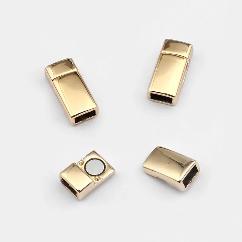 3pcs Jewelry Accessories Multi-Color Flat Magnetic Clasps For 5mm 6mm Flat Leather Cord DIY Bracelet Necklace Jewelry Making