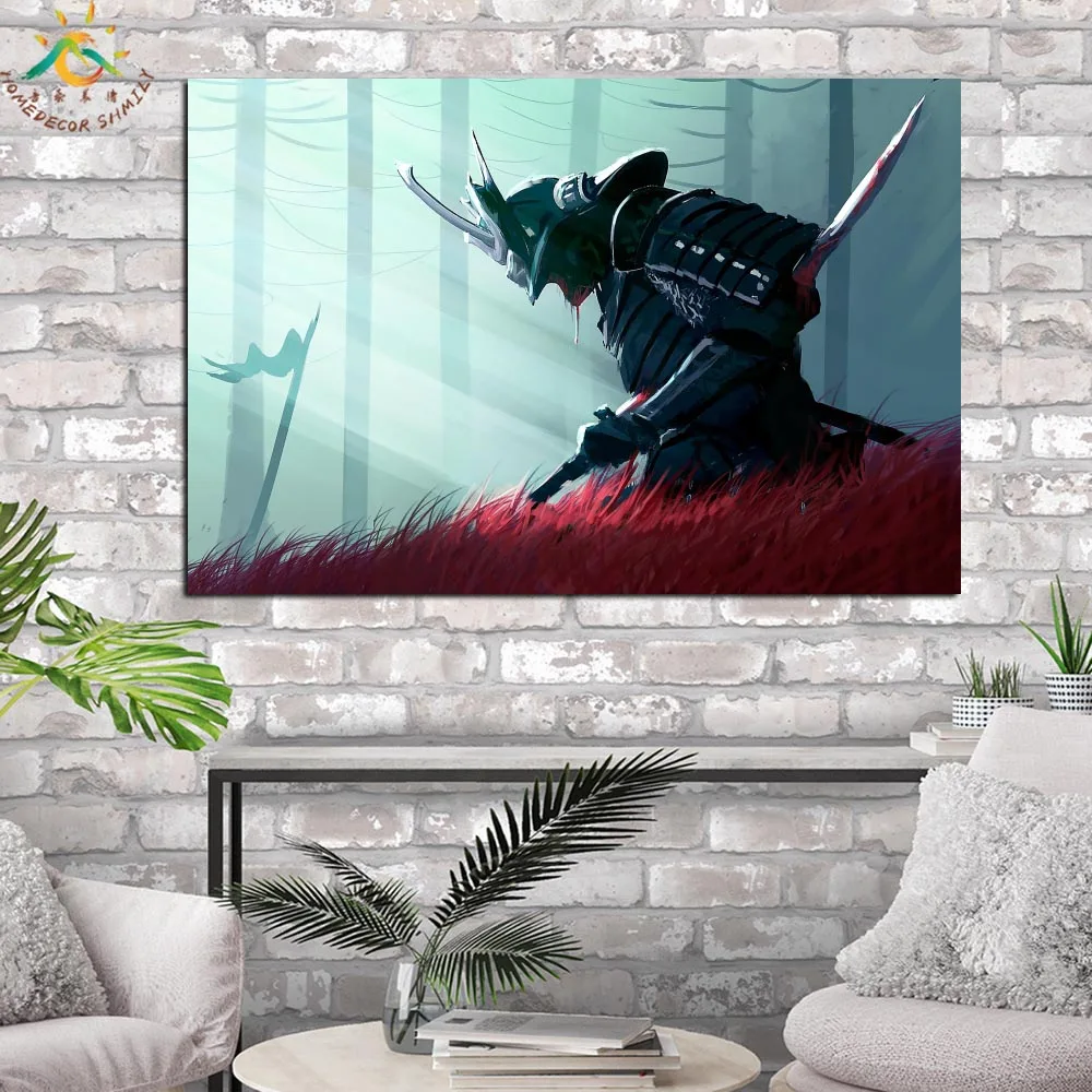

Samurai Warrior Wall Art Canvas Prints Painting Frame Scroll Painting Hanging Poster Decorative Picture art print wall poster