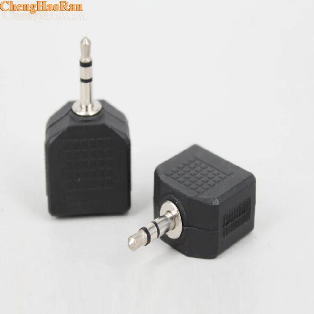 ChengHaoRan 1pcs 3.5mm to 3.5mm 1 Male to 2 Female 1 to 2 Audio Splitter Adapter for Computer Speaker Earphone Headphone