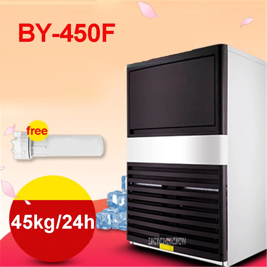 BY-450F 220-240V Commercial ice tea party ice cream shop with automatic ice maker shop 45kg / 24h Single ice time15-20 minutes