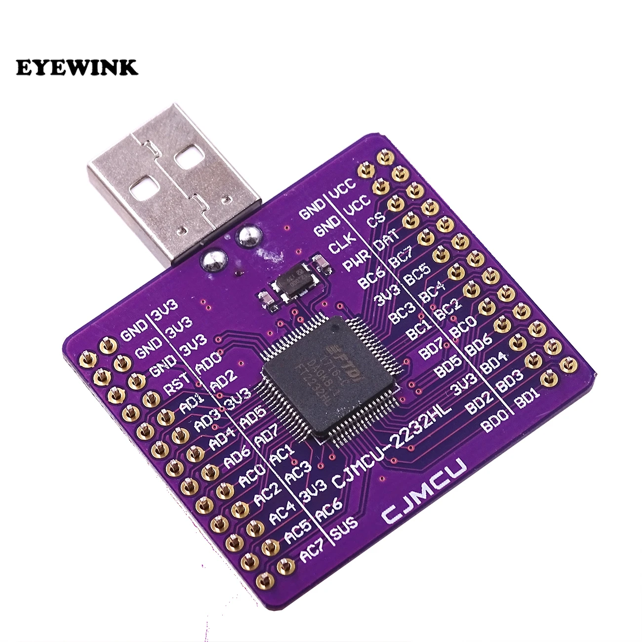 FT2232HL USB TURN UART/FIFO/SPI/I2C/JTAG/RS232 module external memory