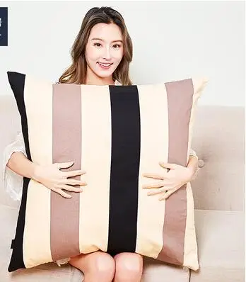 Largesize Colorful Vertical strip pillowcase 65x65cm cushion cover Oversized
