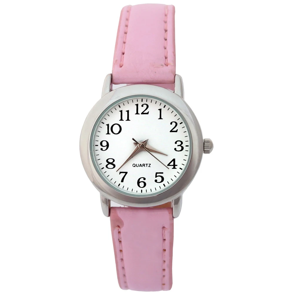10 قطعة/الوحدة ، بالجملة الساعات مختلط لون الحلوى الجلود حزام الفرقة فتاة الصبي ووتش الكوارتز النساء الرياضة المعصم U12M10