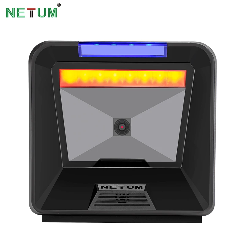 NT-2080 2D / QR Omnidirectional Barcode Scanner Flatbed Desktop Bar code Reader for Store NETUM