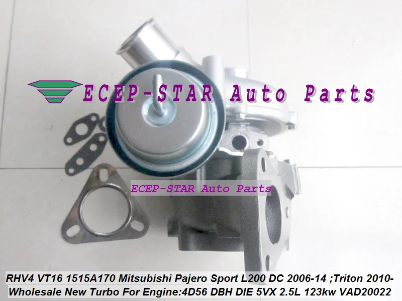 

Турбокомпрессор VT16 VAD20022 1515A170 VT-16 для Mitsubishi Pickup L200 DI-D 2007-11 Triton с интеркулером 2010- 4D56 4D56U 2.5L