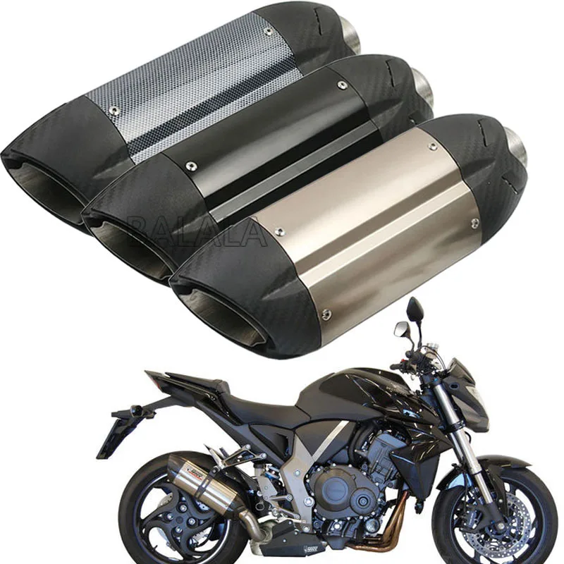 Universal 51MM Motorcycle Exhaust Muffler Pipe Moveable DB Killer Devil Monster Modified Scooter Exhaust Pipe For cafe racer KTM