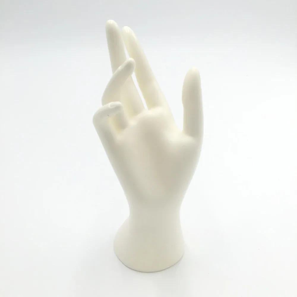 Mannequin Jewelry Stand White Right Hand Nail Jewelry Art Watch Ring Bracelet Women Gloves Display Mannequin