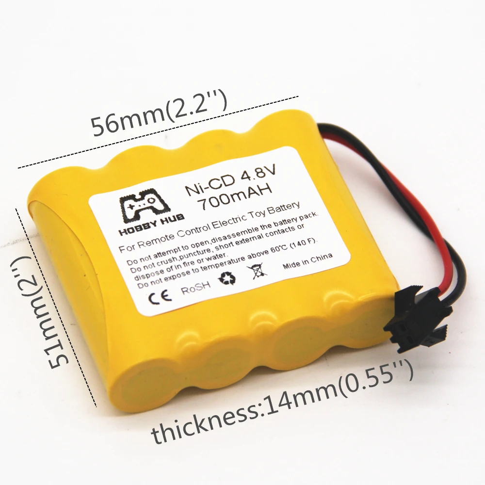 4.8v Ni-cd Battery and charger for RC toys Car Boats Guns 4* AA 4.8v 700mAh Battery for RC boat model car toy
