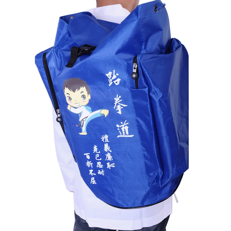 Taekwondo Bag Children\'s Backpack Taekwondo Protective Gear Pack Double Shoulder Bag Adult Oxford Bag  Built-in Waterproof Layer