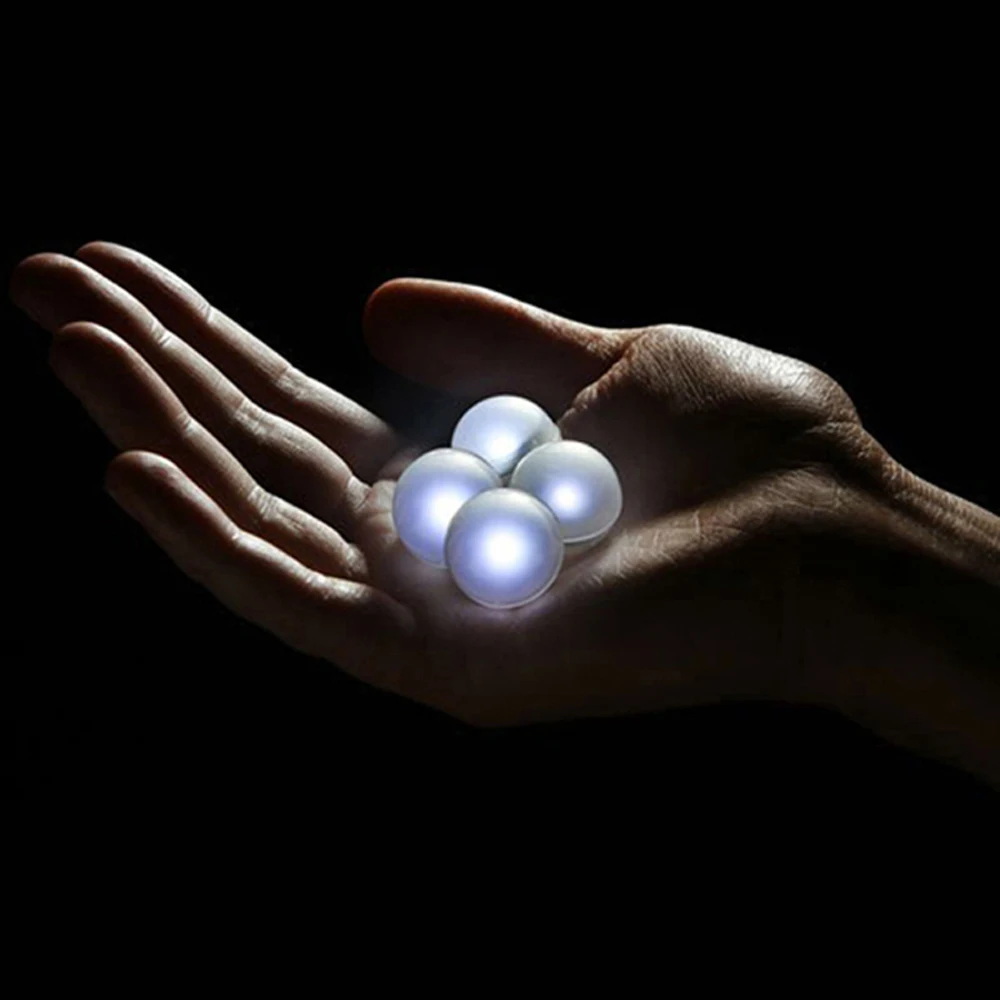 12 Pcs/lot Romantic LED Fairy Pearls Orbs Glowing Light Fortune Magic Ball Floating Lamps for Party Wedding Decoration