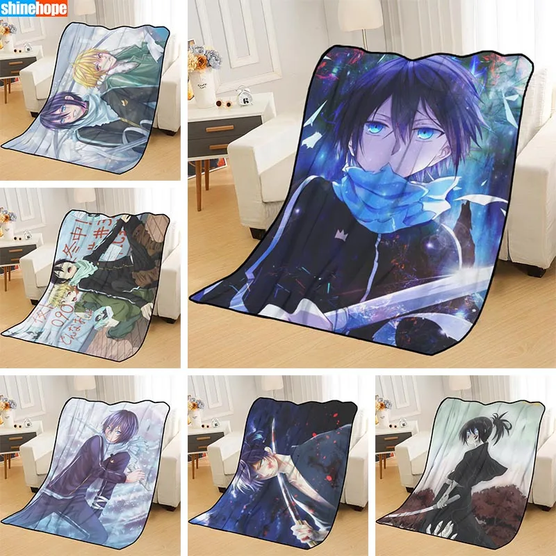 New Arrival Noragami Blankets Printing Soft Nap Blanket On Home/Sofa/Office Portable Travel Cover Blanket