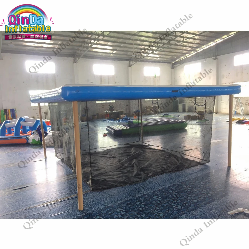 

5x4x3m Inflatable Floating Swimming Pool 0.9mm Pvc Inflatable Jellyfish Pool For Water Boat