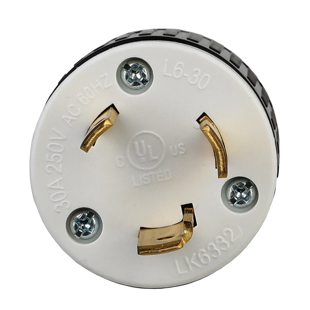 NEMA L6-30P American standard 3pin male self-wiring plug,NEMA L6-30P US Standard Industrial Level Plugs,30A 250V