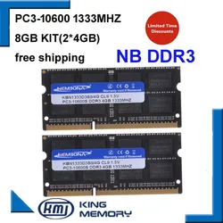 Kembona DDR3 1333Mhz 8Gb (Kit Van 2,2X 4Gb) PC3-10600 1333D3S9/4G Brand New Sodimm Geheugen Ram Memoria Ram Voor Laptop Computer