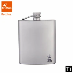 Flacon de hanche en érable de feu, en titane, doschus, ultraléger, pour escalade, randonnée, Camping, whisky, 200ml, 88g