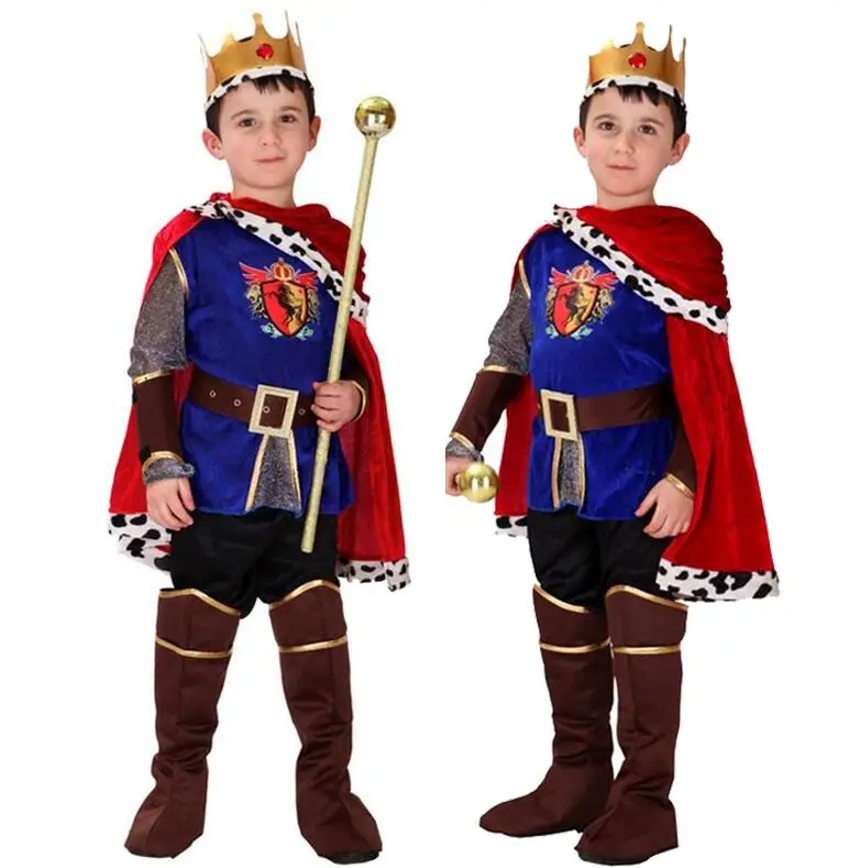 halloween Purim costumes for kids girls Carnival The King Prince Costume for Boy Boys Children Fantasia Infantil Cosplay child