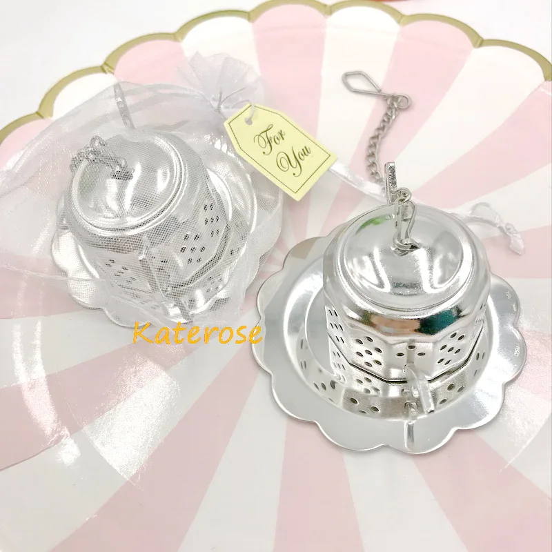 

30PCS Tea Party Giveaways Stainless Steel Teapot Tea Infusers Wedding Tea Strainer Favors