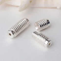 Solid 925 Sterling Silver Thread clasp , for Necklace / Bracelet Jewelry diy Components