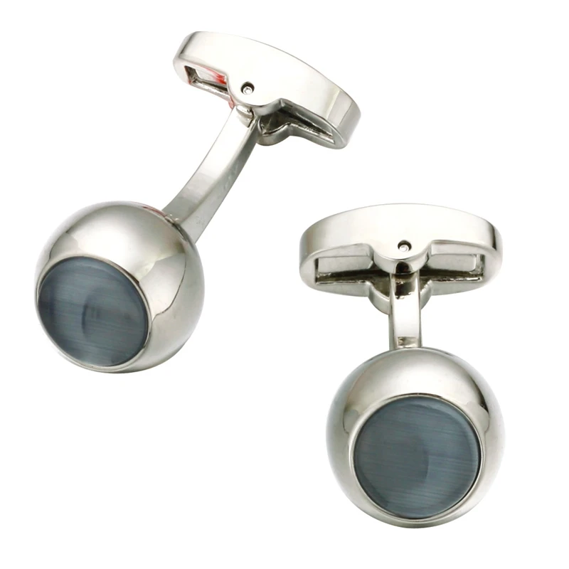 Memolissa High-end Ball Opal Cufflinks Fashion Crystal Cufflinks Gold Men's Shirt Cufflinks Enamel Plated Earth Cufflinks