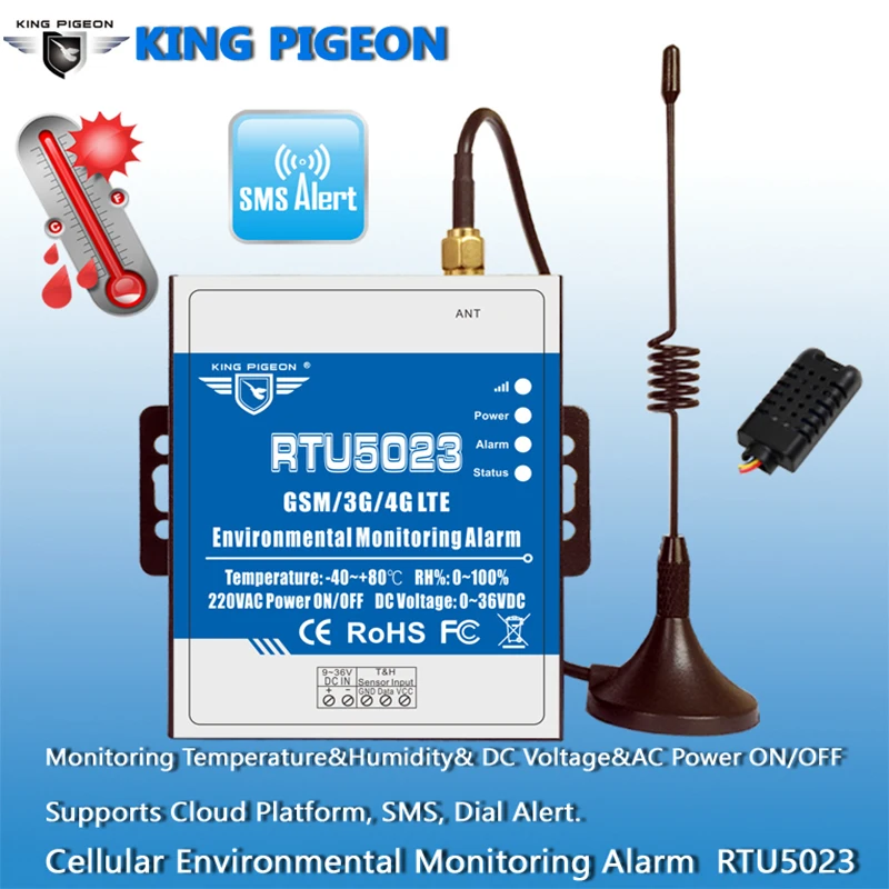 Imagem -04 - Gsm Monitor de Umidade Temperatura ac dc Energia Perdido Alarme Remoto Monitor Apoio Temporizador Relatório Controle App Rtu5023