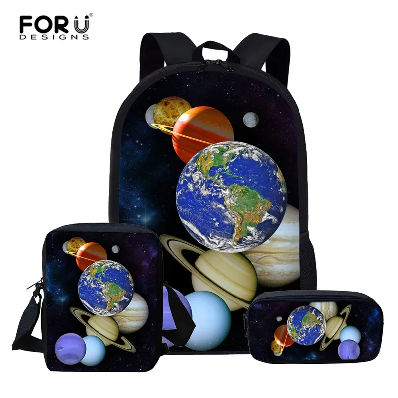 

FORUDESIGNS Galaxy Planet Space Kids School Bags for Girls Kids Bag Toddler Children School Backpack for Boys Mochila escolar