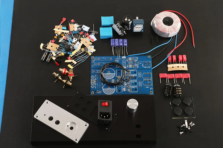 high version copy lehmann circuit diagram headphone amplifier earphone  HD650 diy kits