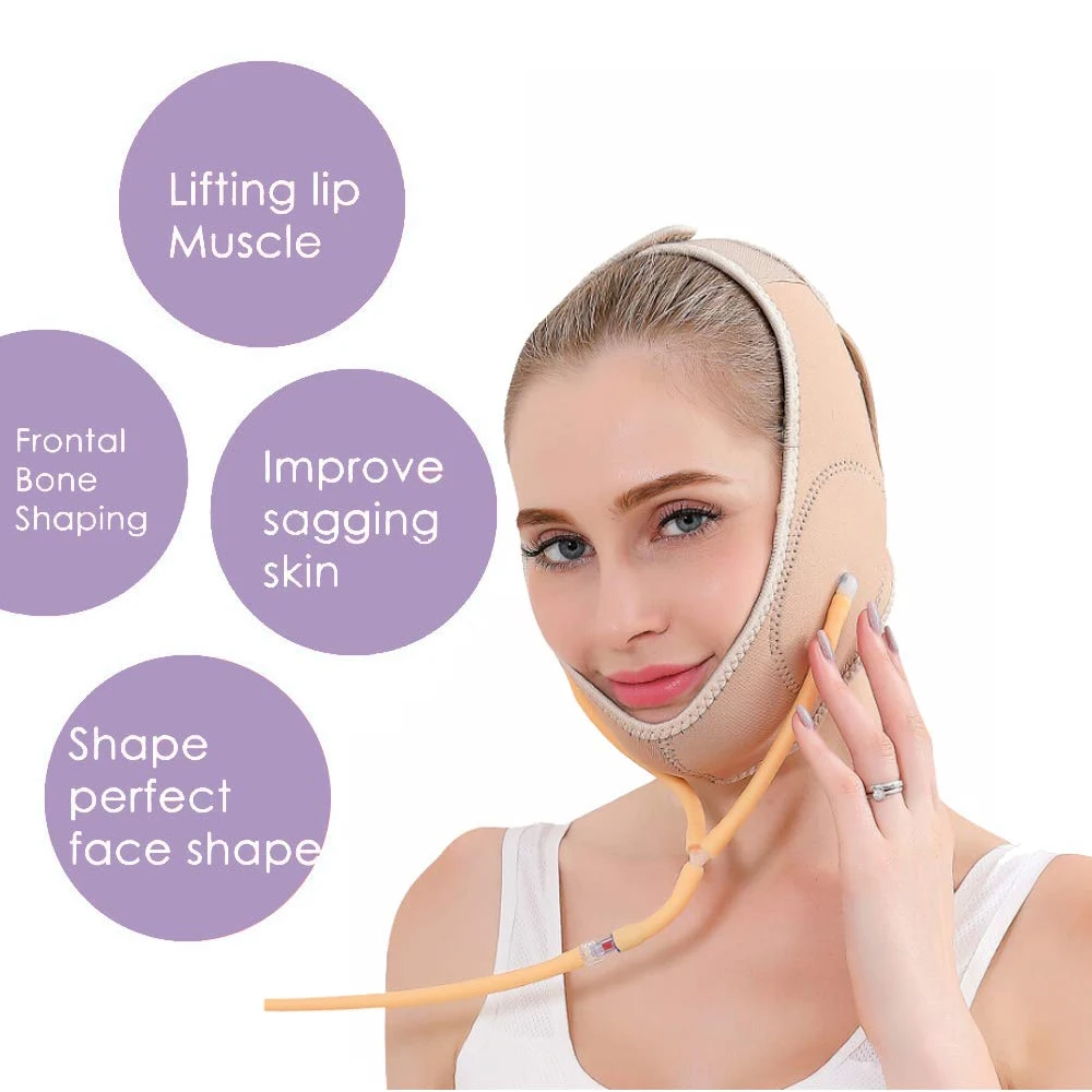 Face Slimmer Mask Reduce Double Chin Face Lifting and Tightening Pneumatic Facial Mask Beauty Tools Safe Portable Breathable