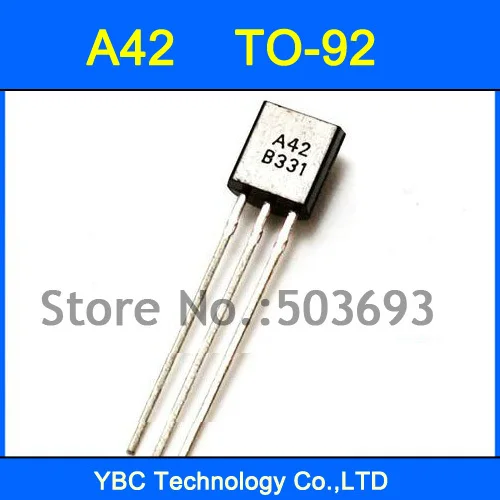 1000pcs/lot A42  KSP42 Triode Transistor Triode TO-92