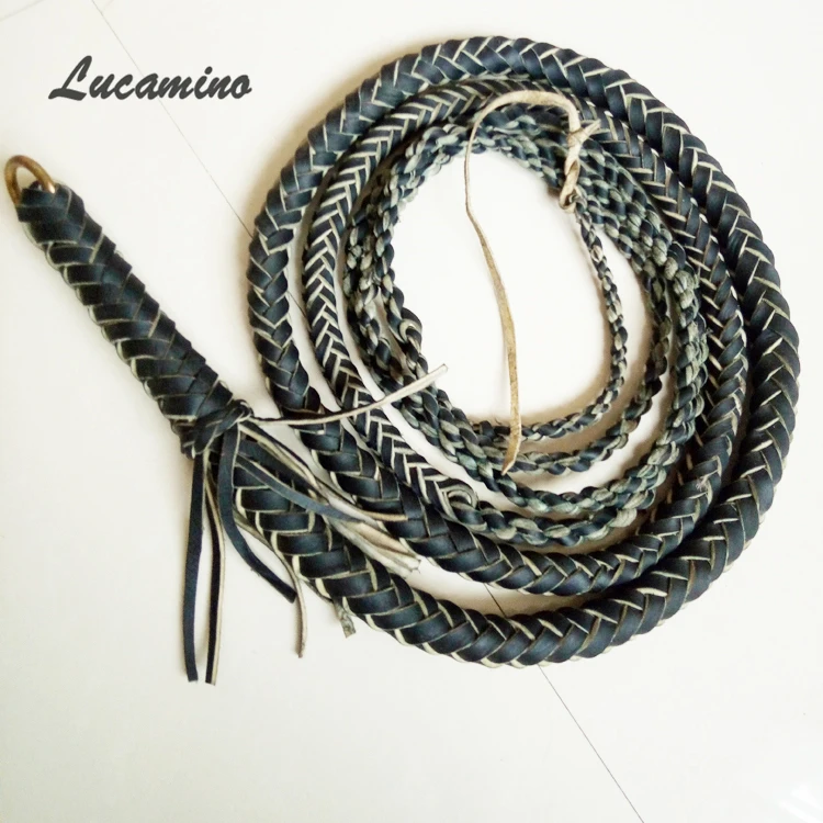 Handmade Genuine leather Wushu Whips Fitnesee Whips Kungfu Shaolin Whips first head layer cowhide kungfu whip Copper ring