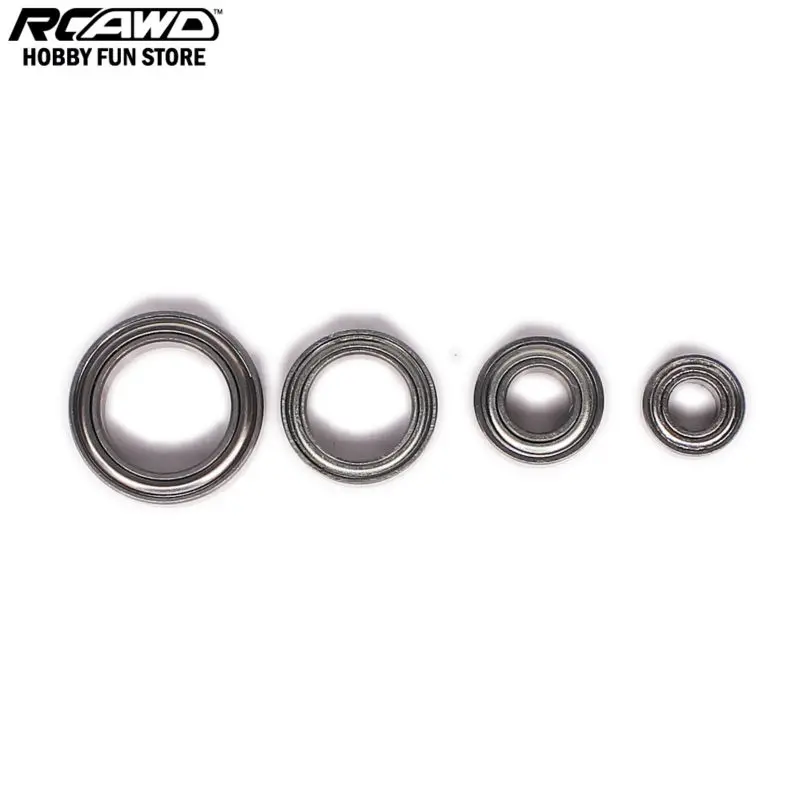 RCAWD HSP 1/16 Metal Ball Bearing 8*4*3mm 10*5*4mm 12*8*3.5MM 15*10*4mm For Rc Car 1/16 HSP Monster Truck Short Course