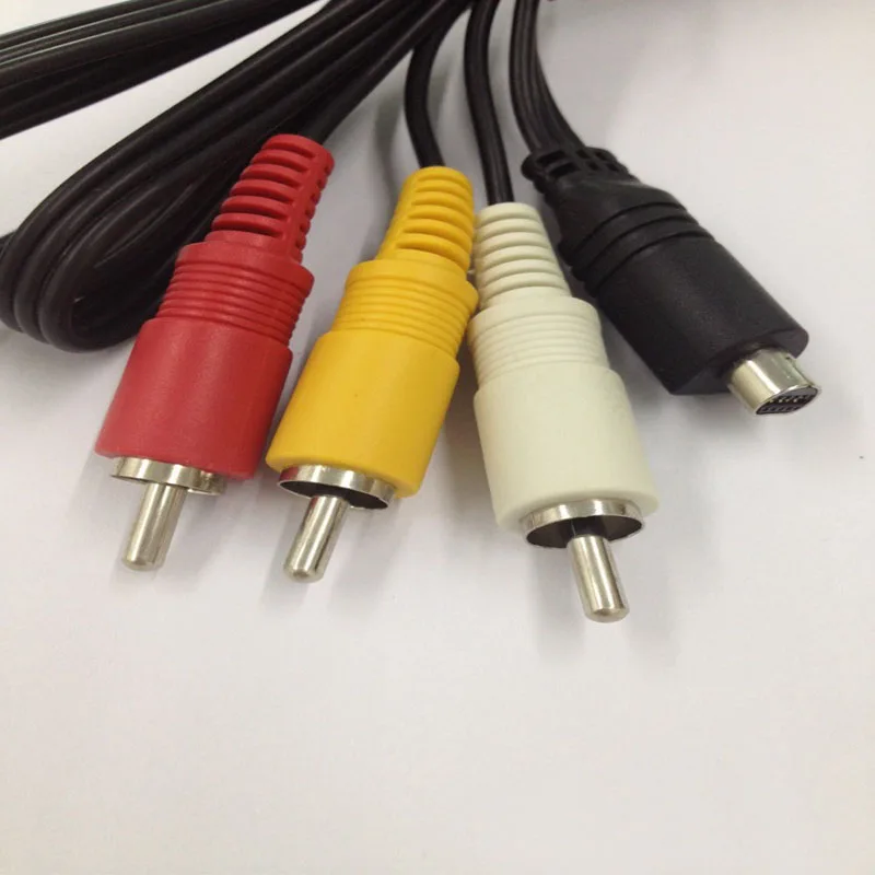 10pcs VMC-15FS RCA to 10Pin Pure Copper Material A/V Cable for Sony Camera