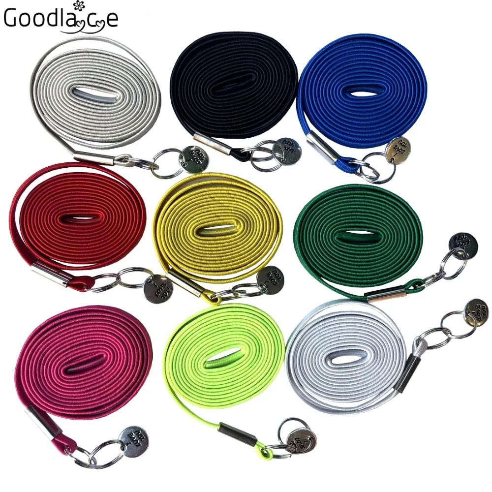 Hot Sale Good Quality Elastic Shoe Laces No Tie Free Shoelaces  with Metal Buckles 100CM