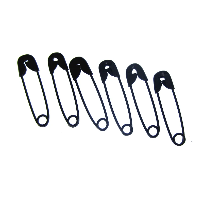 200Pcs Alloy Black Small Safety Pins Findings Brooch Sewing Tool Knitting Stitch Marker Tag Pins Clips DIY Craft Supplies 5x18mm