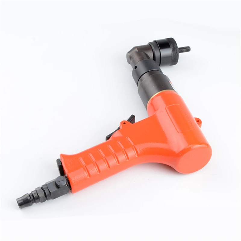 Industrial Grade Elbow Pneumatic Riveter Metal Fasten 90 Degree Right Angle Rahm Gun M4-M8 Air Pull Setter Rivet Nut Cap Tools