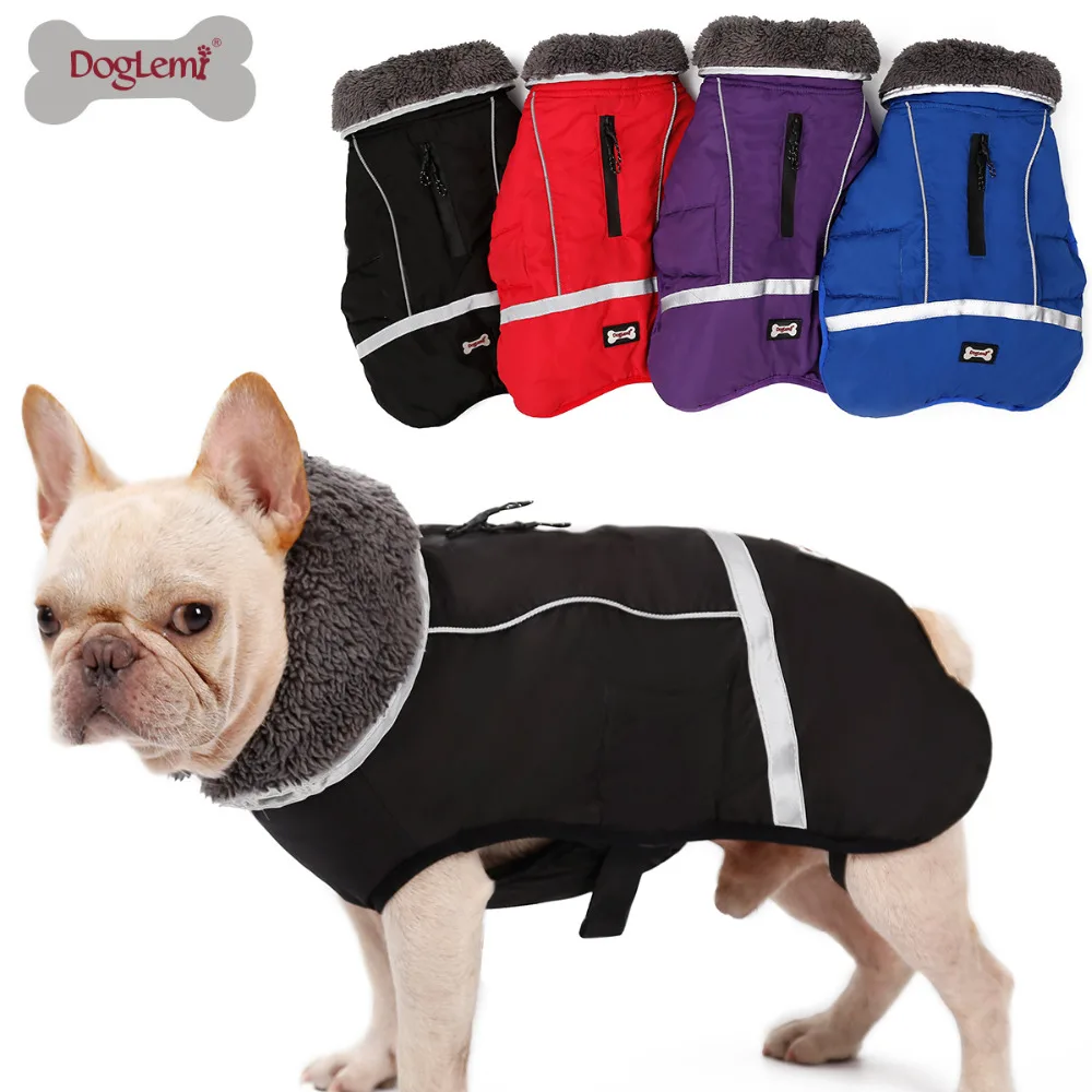 

DogLemi Pet Dog Jackets Autumn Winter Warm Dog Puppy Clothes Coat for Small Medium Large Fleece Thickening Dogs Clothing S-3XL