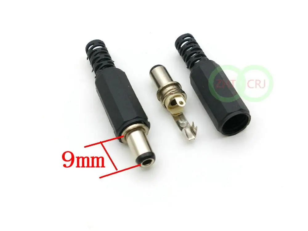 

250pcs DC 5.5mm x 2.1 mm Barrel DC Power Plug Connector for CCTV adapter