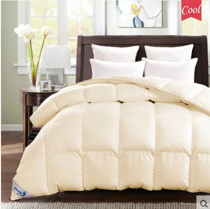 100% White Down Quilt Duvet Goose Comforter Brands edredon couette duvet d'oie douillette lit queen soft pink Blanket 200*230cm